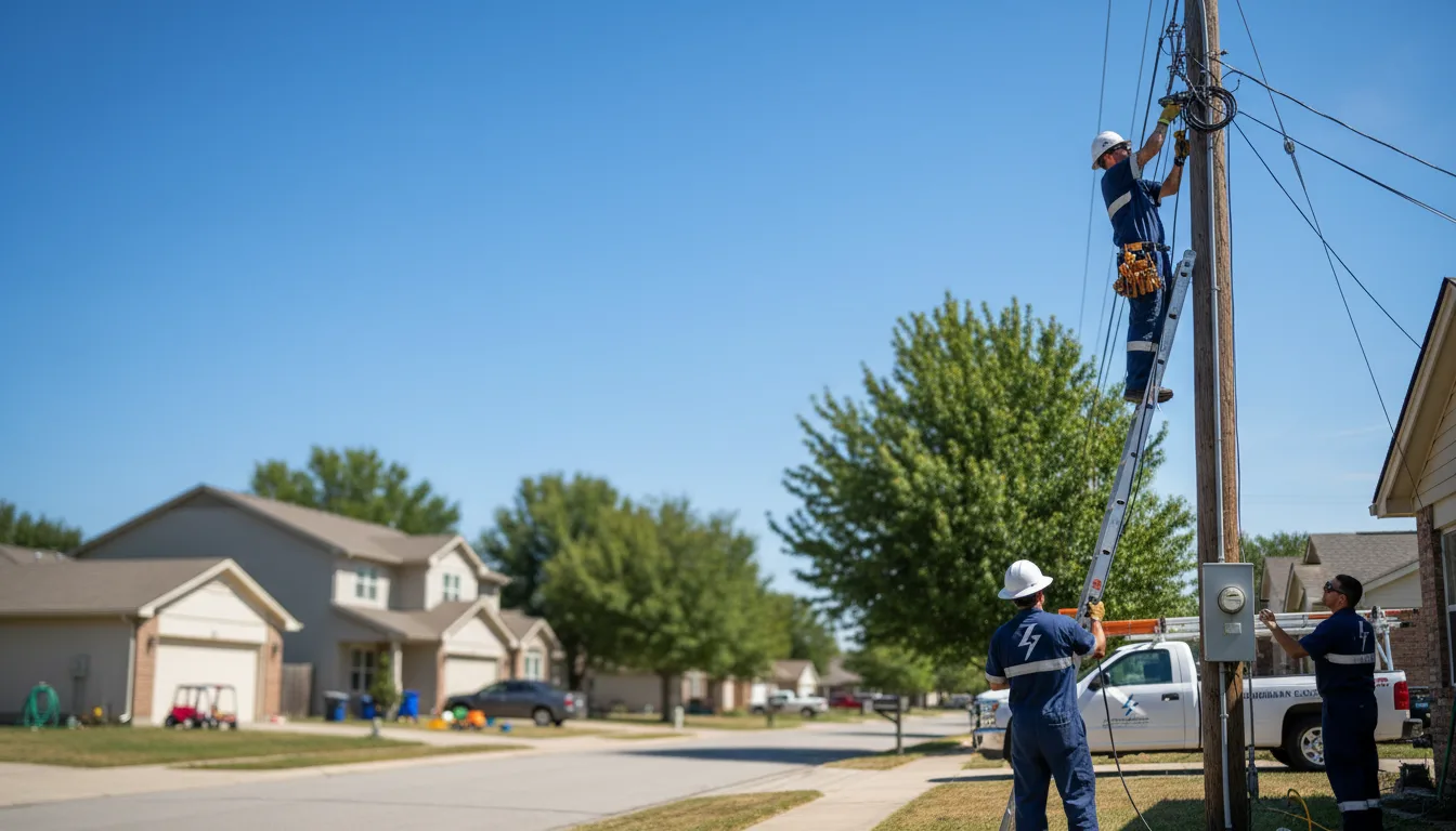 Residential electrician providing installation services in Kirby, OH
